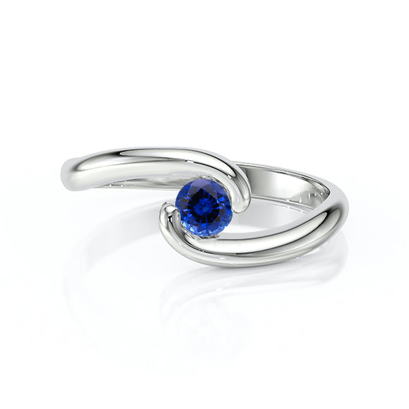 Solitaire saphir Etincelle d’Amour - 3