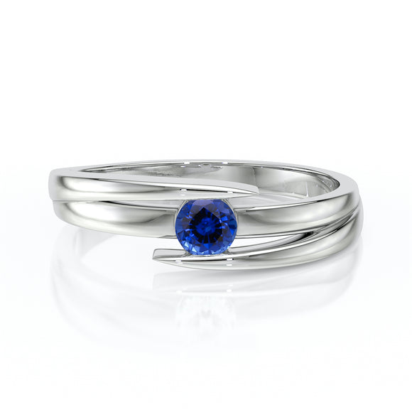 Solitaire saphir Etincelle d’Amour - 4