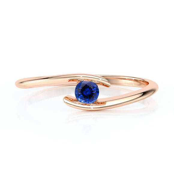 Solitaire saphir Etincelle d’Amour - 5