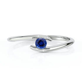 Solitaire saphir Etincelle d’Amour - 5