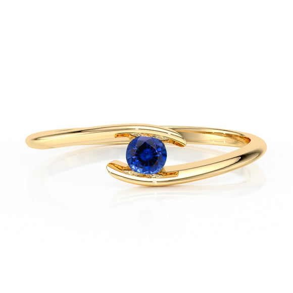Solitaire saphir Etincelle d’Amour - 5