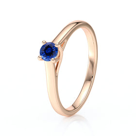 Solitaire saphir Lune de Miel - 12