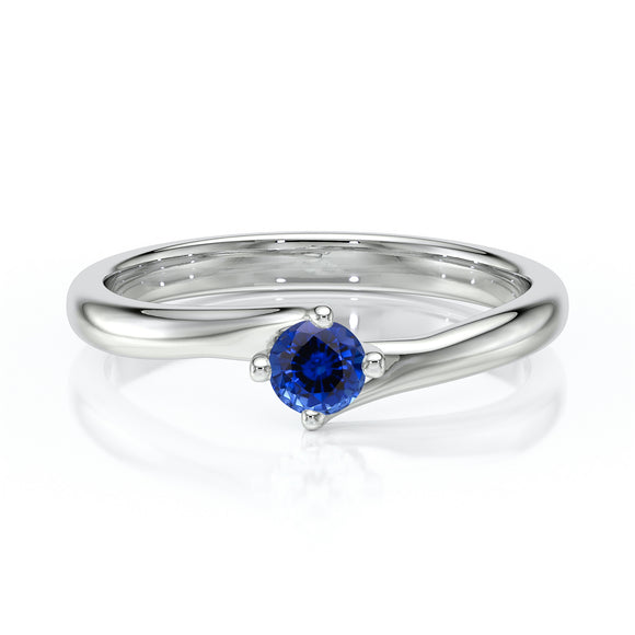 Solitaire saphir Lune de Miel - 3