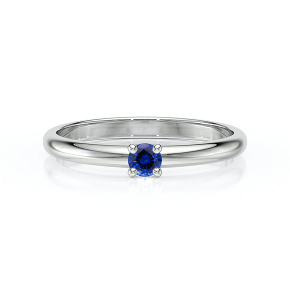 Solitaire saphir Lune de Miel - 4