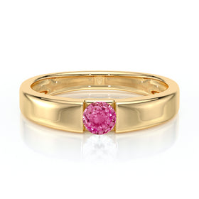 Solitaire saphir rose Pour Toujours - 3