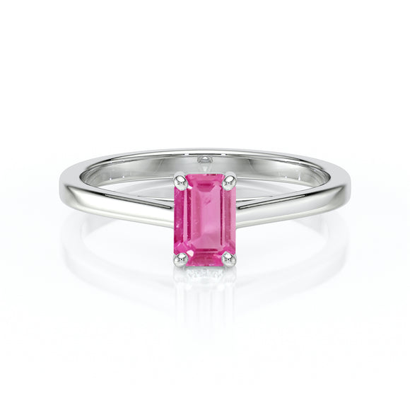 Solitaire saphir rose Une Promesse – 3