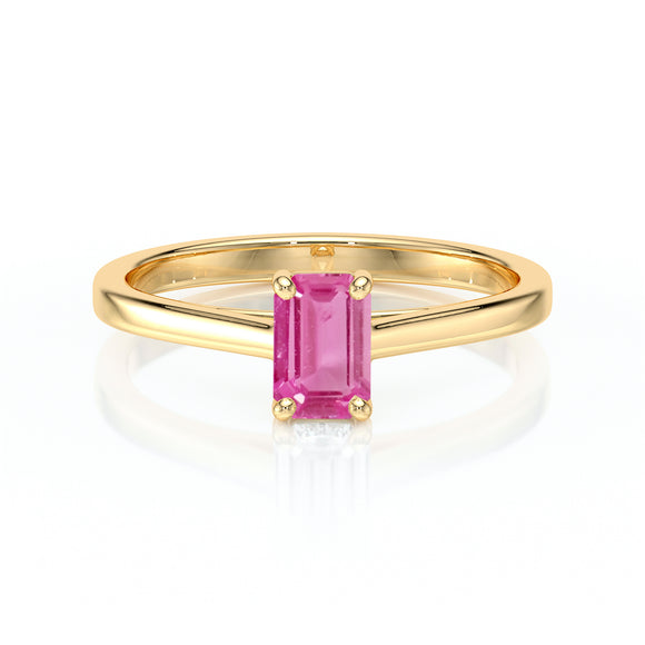 Solitaire saphir rose Une Promesse – 3