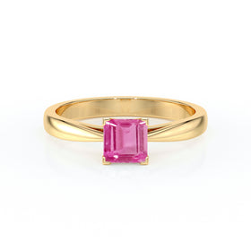 Solitaire saphir rose Une Promesse – 5