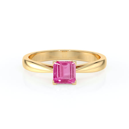 Solitaire saphir rose Une Promesse – 5