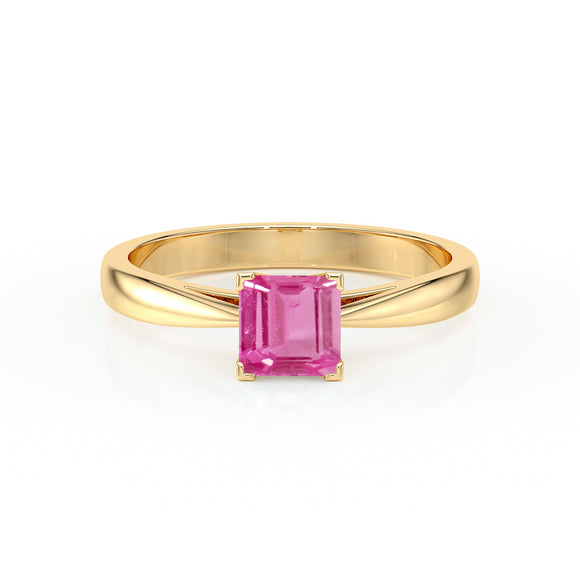 Solitaire saphir rose Une Promesse – 5