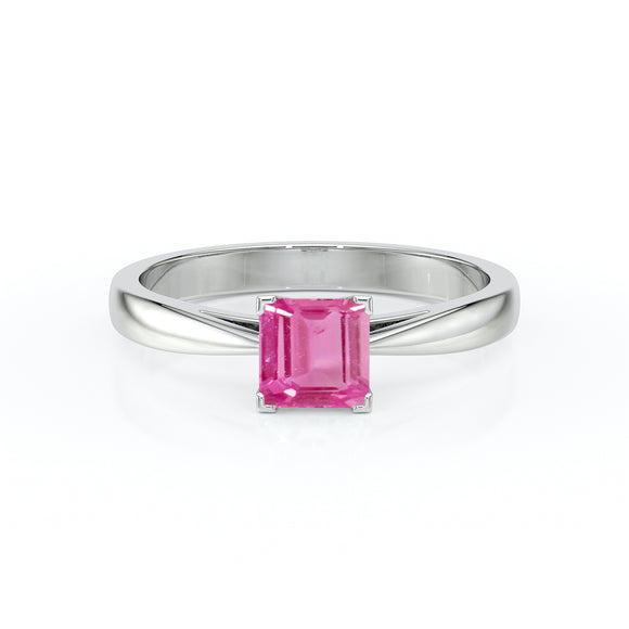 Solitaire saphir rose Une Promesse – 5