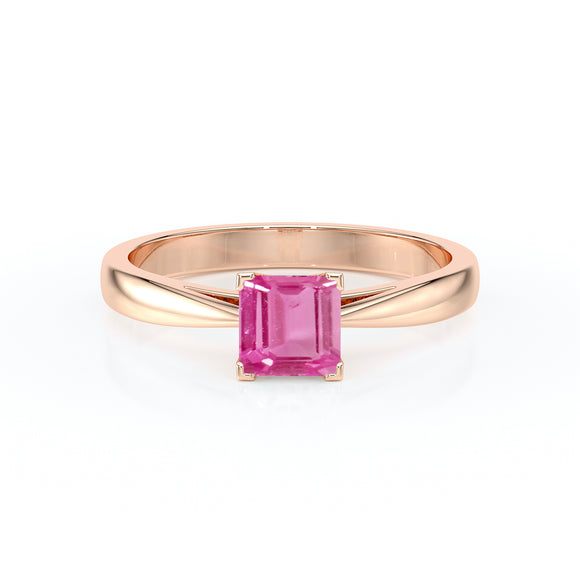 Solitaire saphir rose Une Promesse – 5