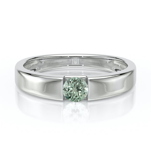 Solitaire saphir vert Pour Toujours - 3