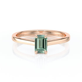 Solitaire saphir vert Une Promesse – 3