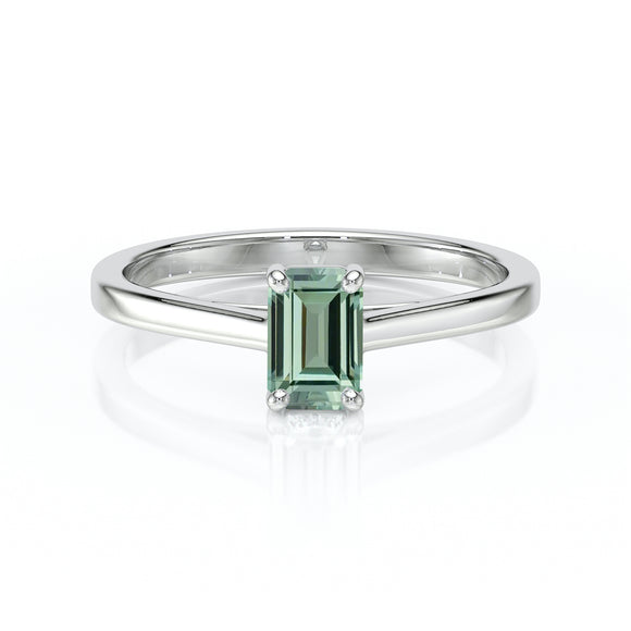 Solitaire saphir vert Une Promesse – 3