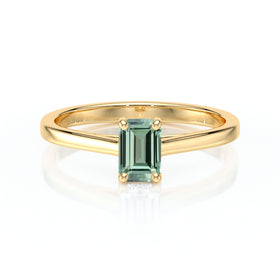 Solitaire saphir vert Une Promesse – 3