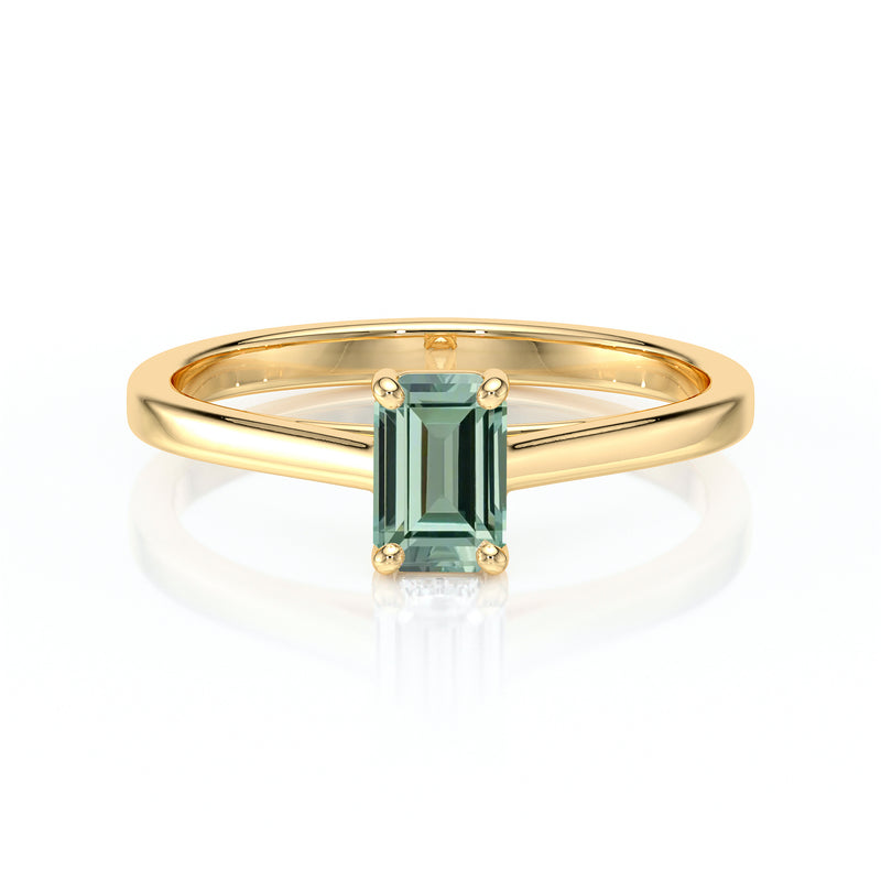 Solitaire saphir vert Une Promesse – 3