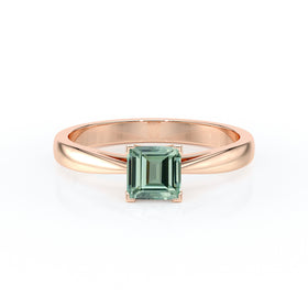 Solitaire saphir vert Une Promesse – 5