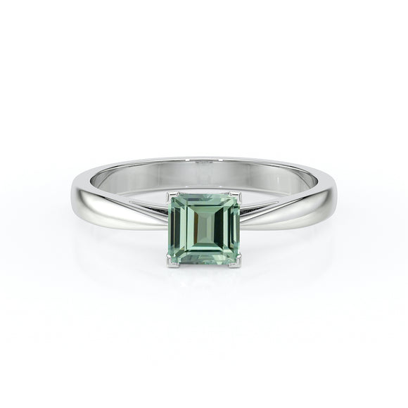 Solitaire saphir vert Une Promesse – 5