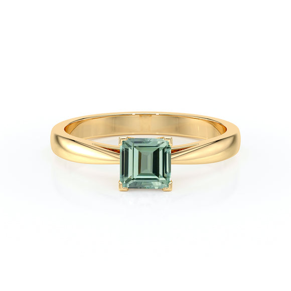 Solitaire saphir vert Une Promesse – 5