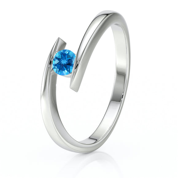 Solitaire topaze Etincelle d’Amour - 1