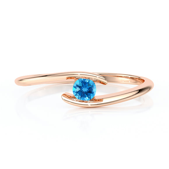 Solitaire topaze Etincelle d’Amour - 5