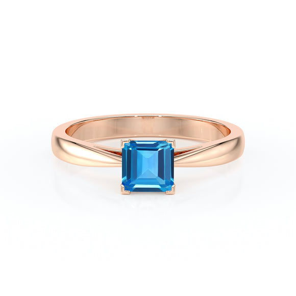 Solitaire topaze Une Promesse – 5