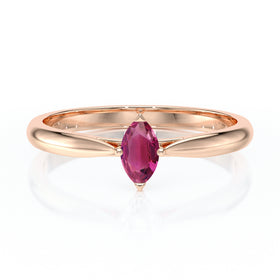 Solitaire tourmaline Clair de Lune - 1