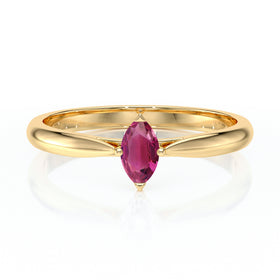 Solitaire tourmaline Clair de Lune - 1