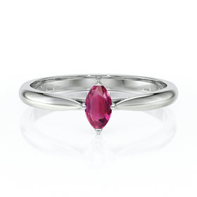 Solitaire tourmaline Clair de Lune - 1