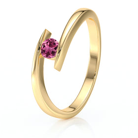 Solitaire tourmaline Etincelle d’Amour - 1