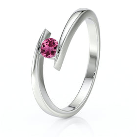 Solitaire tourmaline Etincelle d’Amour - 1