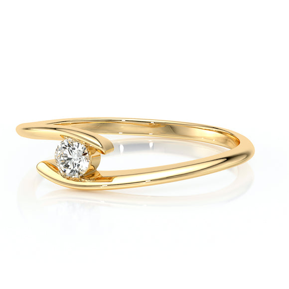 Solitaire saphir rose Etincelle d’Amour - 5