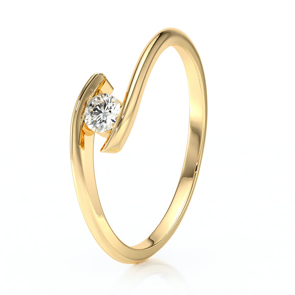 Solitaire saphir rose Etincelle d’Amour - 5