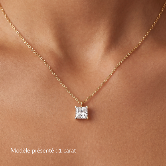 Pendentif solitaire diamant Une Promesse - 5