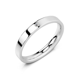 Alliance diamant Ruban Je Le Veux - 3mm