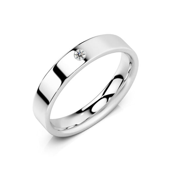 Alliance diamant Ruban Je Le Veux - 4mm