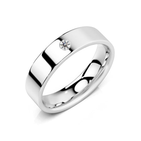 Alliance diamant Ruban Je Le Veux - 5mm