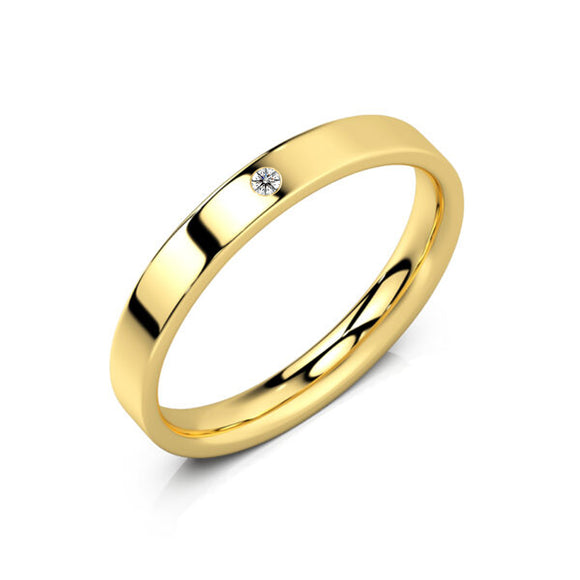 Alliance diamant Ruban Je Le Veux - 3mm