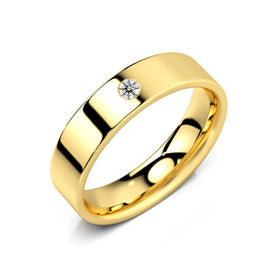 Alliance diamant Ruban Je Le Veux - 5mm