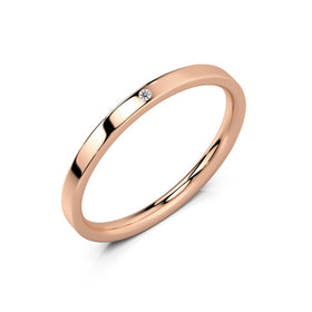 Alliance diamant Ruban Je Le Veux - 2mm