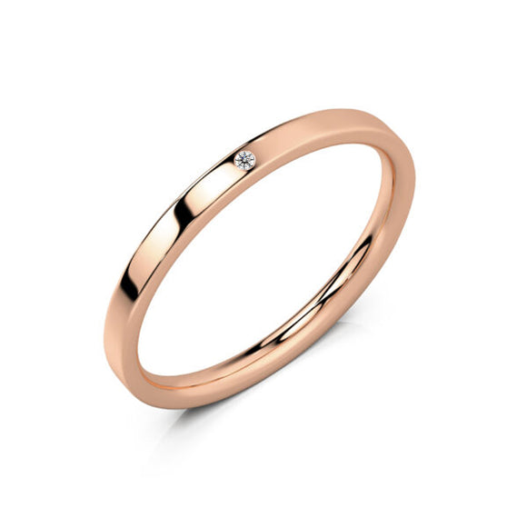 Alliance diamant Ruban Je Le Veux - 2mm