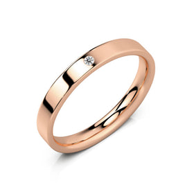 Alliance diamant Ruban Je Le Veux - 3mm