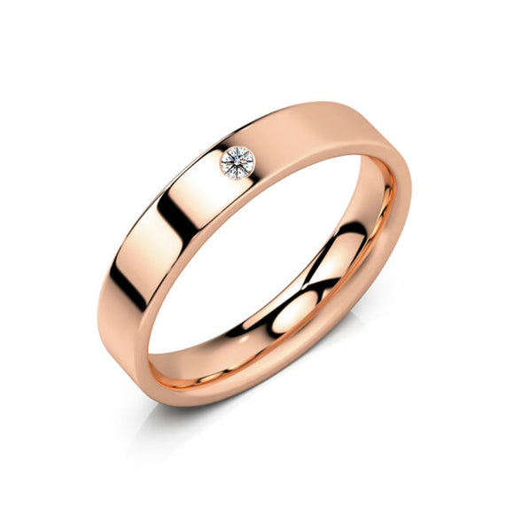 Alliance diamant Ruban Je Le Veux - 4mm