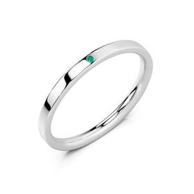 Alliance émeraude Ruban Je Le Veux - 2mm