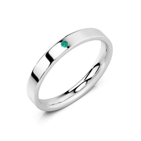 Alliance émeraude Ruban Je Le Veux - 3mm