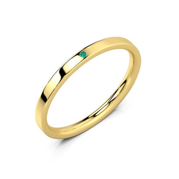 Alliance émeraude Ruban Je Le Veux - 2mm