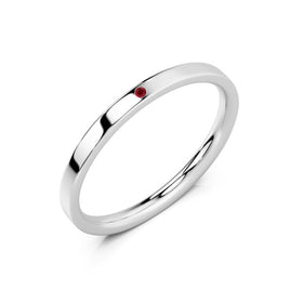 Alliance rubis Ruban Je Le Veux - 2mm