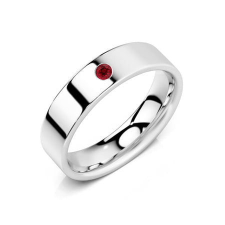 Alliance rubis Ruban Je Le Veux - 5mm