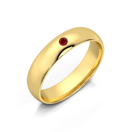 Alliance rubis demi jonc Pour le Meilleur - 4,5mm